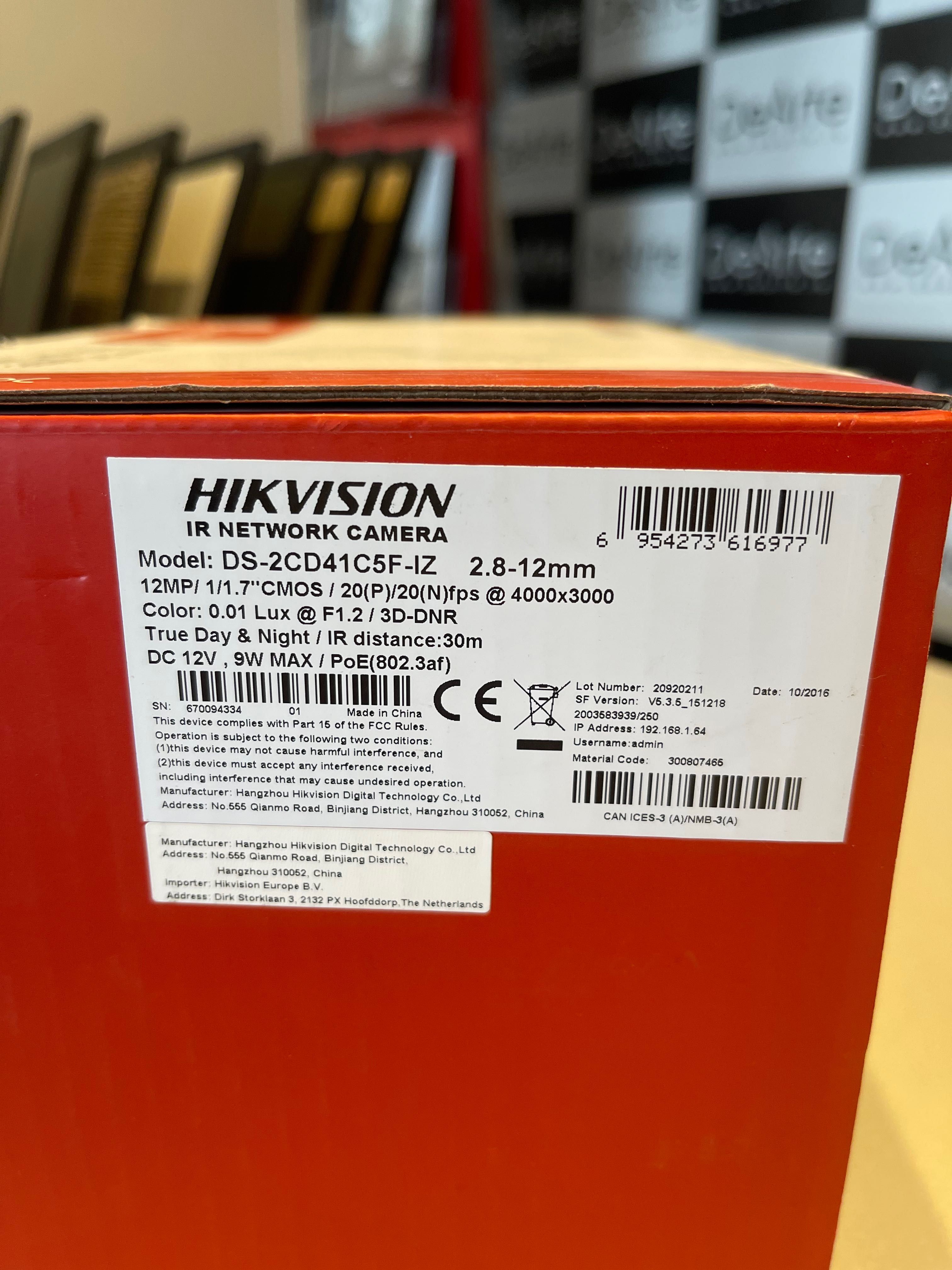 Camera de supraveghere 4K HIKVISION DS-2CD41C5F-IZ