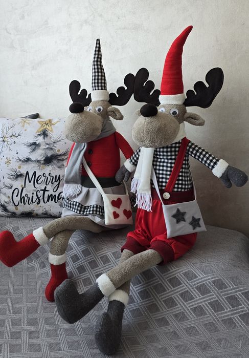Коледни елени ,ръчна изработка