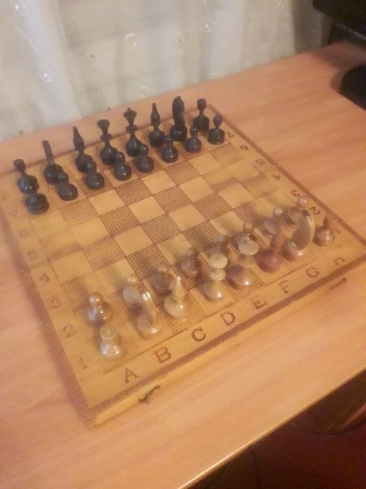 Стар колекционерски български шах и табла