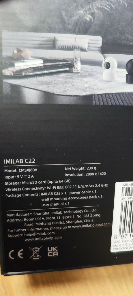 Imilab c22 5mp 4k