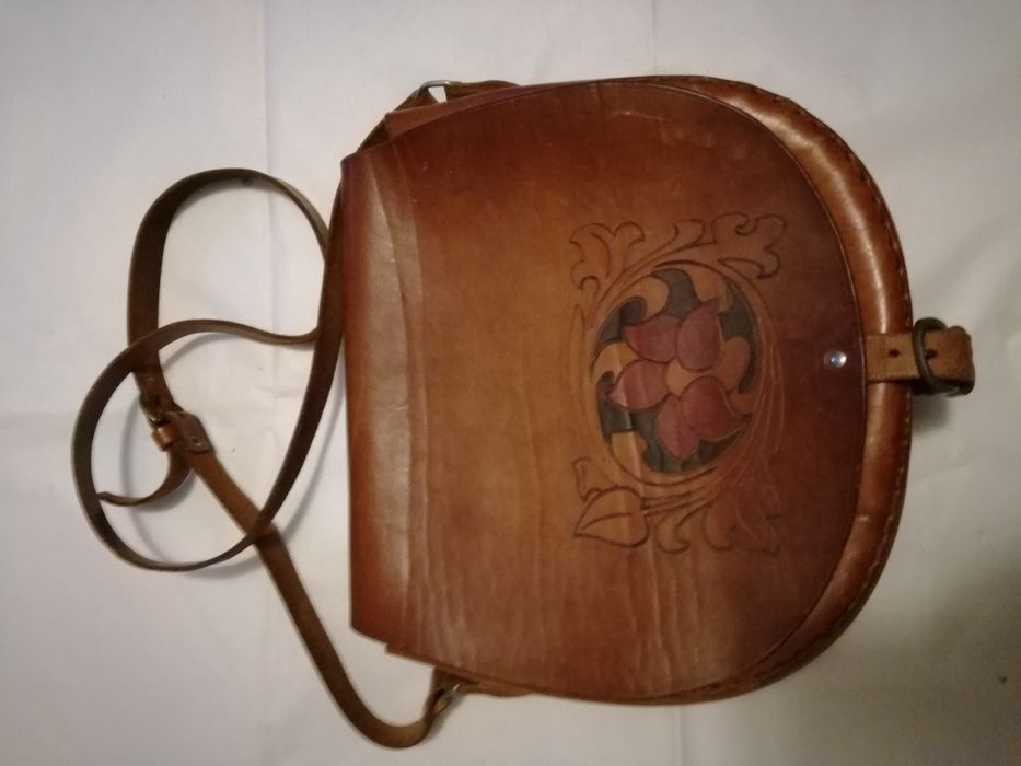 Geanta/borseta piele naturala vintage