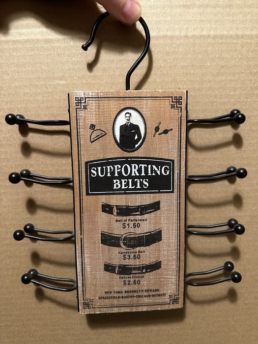 Suport curele lemn si metal