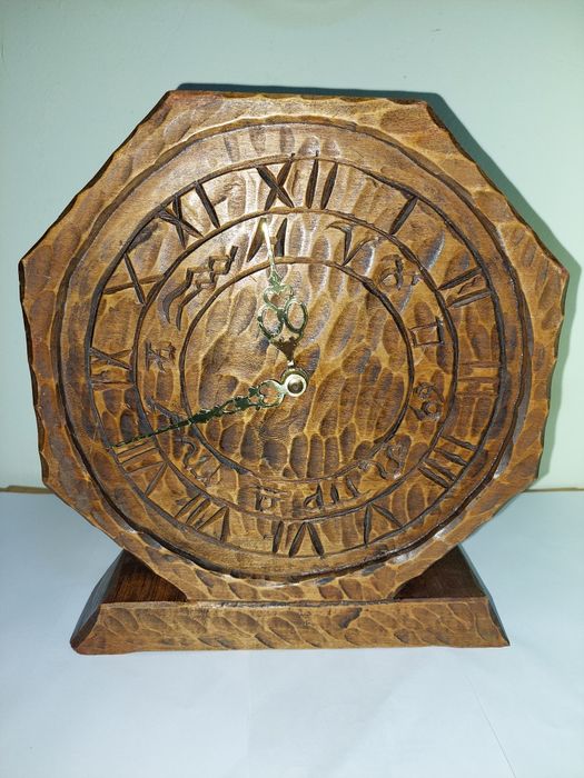 Superb ceas vechi din lemn masiv Junghans