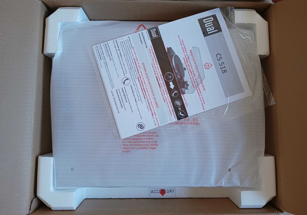 Pick-Up Dual CS 518 Negru, doza Ortofon 2M Red