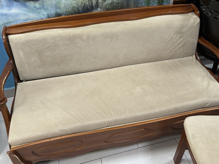 Кухненско диванче с три стола