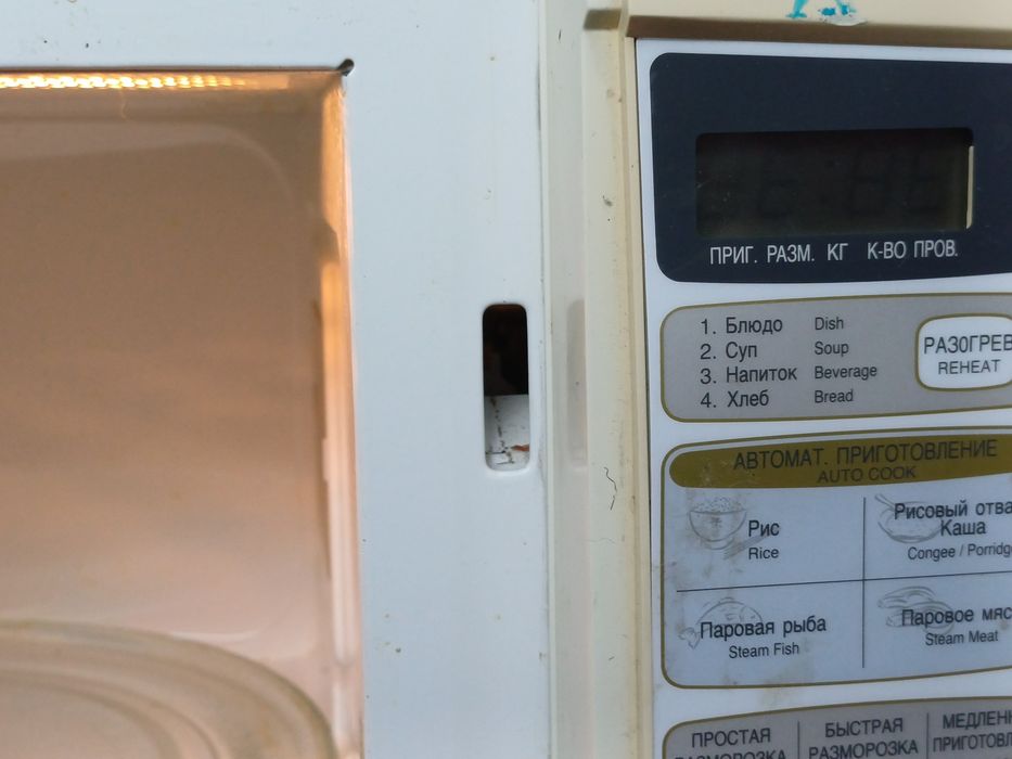 Микроволновая печь  Sharp не работает панель переключения