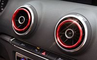 Ornamente metalice guri ventilatie aer bord (3 culori) - Audi A3