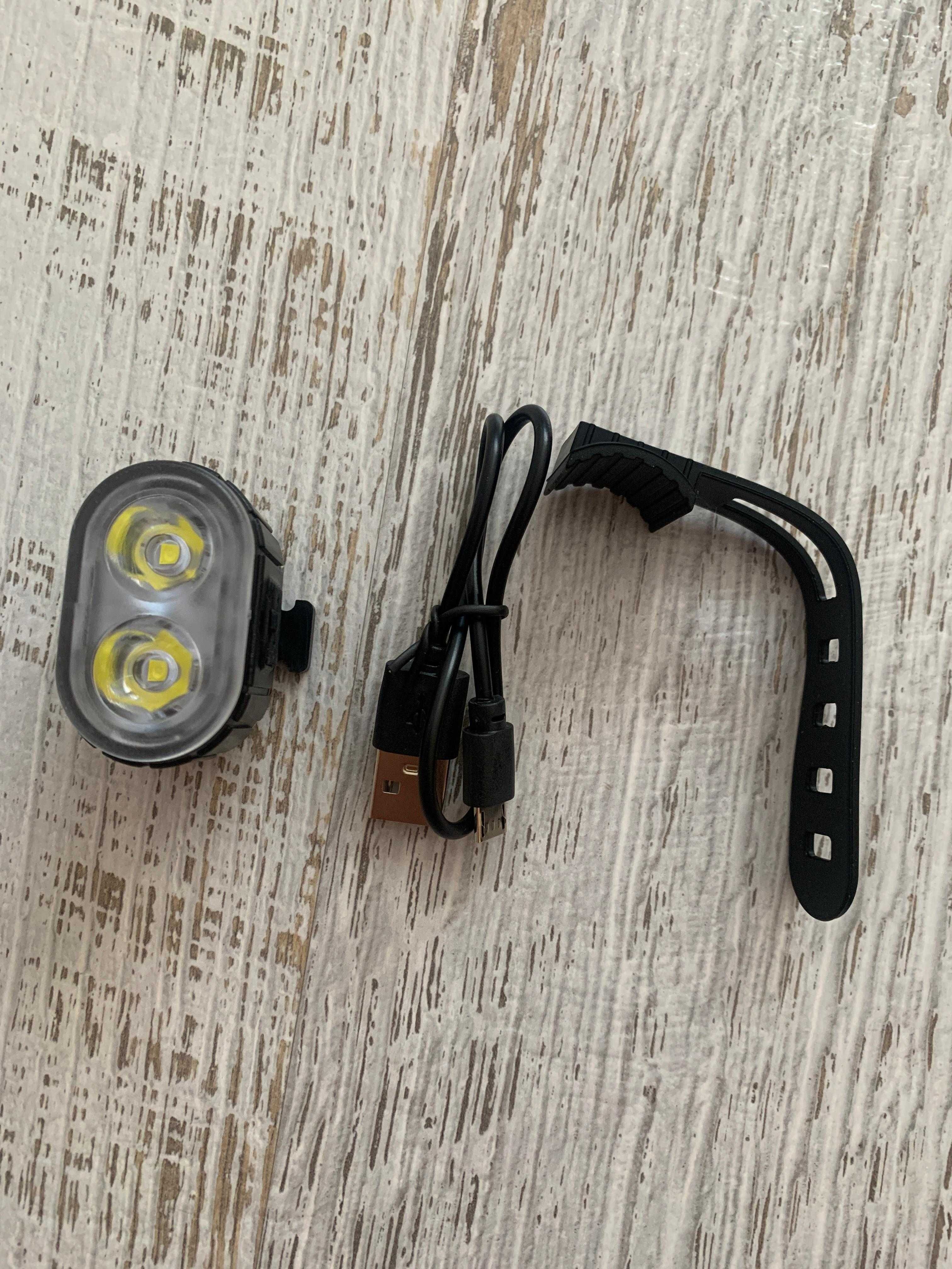 Комплект LED фенер и стоп за колело – лесен монтаж, с USB зареждане