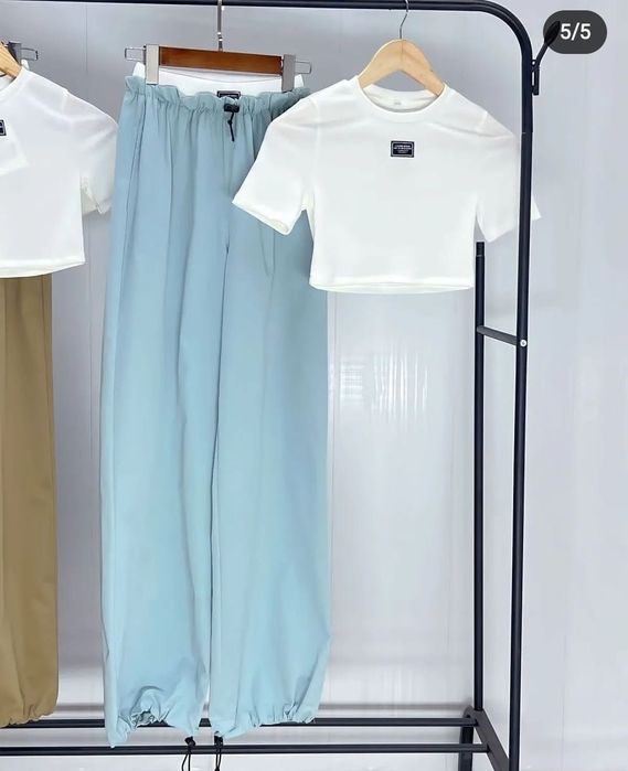 Новая двойка топ+брюки