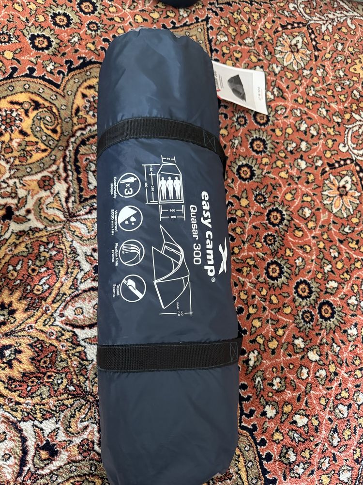 Easy Camp Quasar 300 Steel Blue Blackroom 3 месная палатка