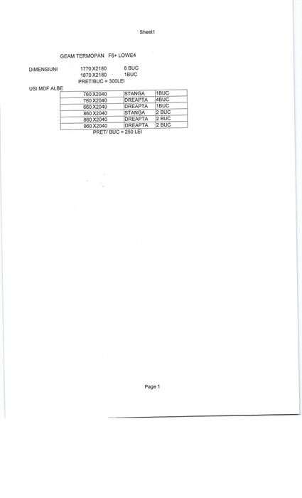 Geam termopan  Float + Low-E