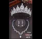 Set mireasa NOU coronita colier cercei