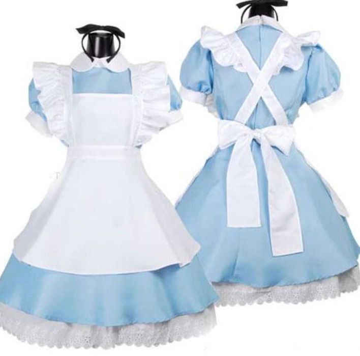 Rochie Rochita costum Alice in Tara Minunilor copii NOUA