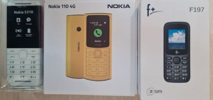 Телефоны новые кнопочные.