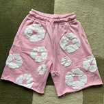 Pantaloni scurti denim tears