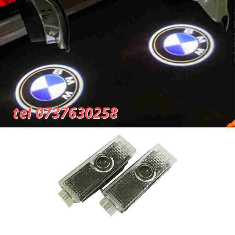 Set 2buc Proiector Lampa Lumini Usi Holograma Bmw Logo Clasic Led