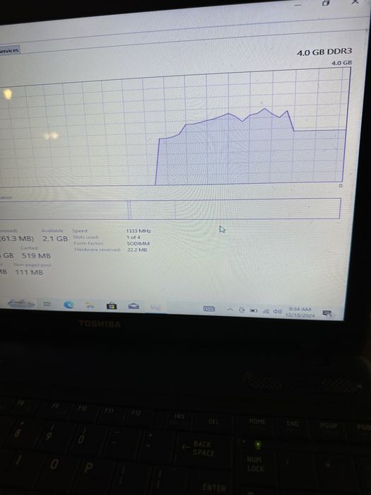 Vand leptop Toshiba