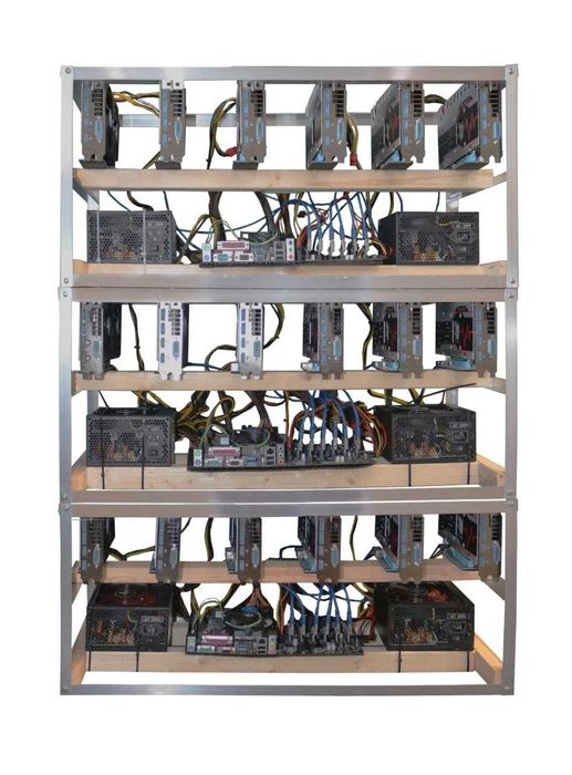 ТОП ЦЕНА! КАТО НОВ MINING Rig 6 БРОЯ - RX580 8GB Sapphire 192 mh