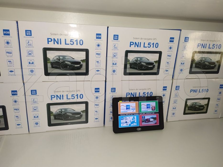 GPS PNI-L510/T500-ecran 5"- 256 ram - 8gb memorie Full Europa-truck