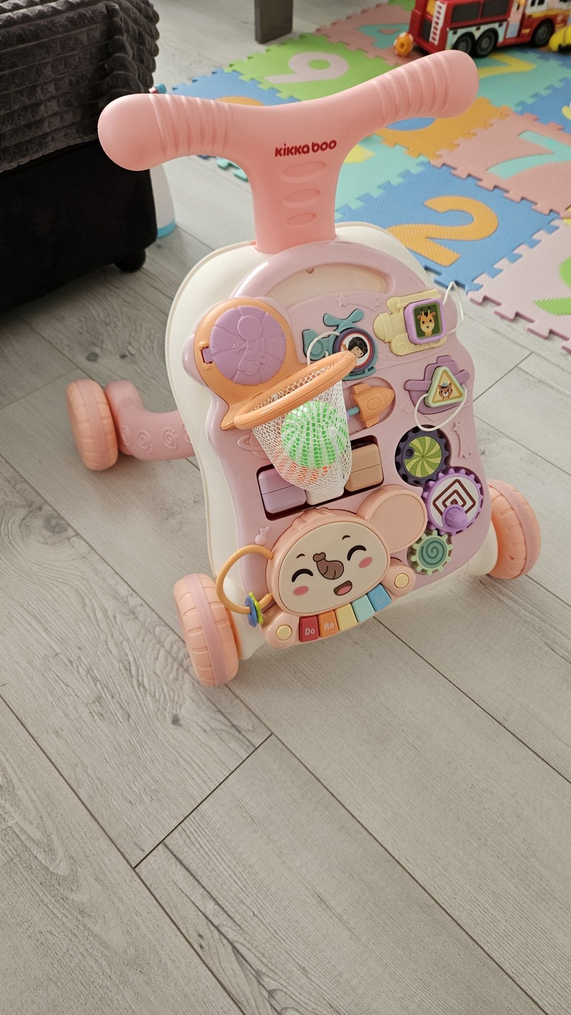 уокър Проходилка 2в1 Play&Grow KIKKABOO - Pink