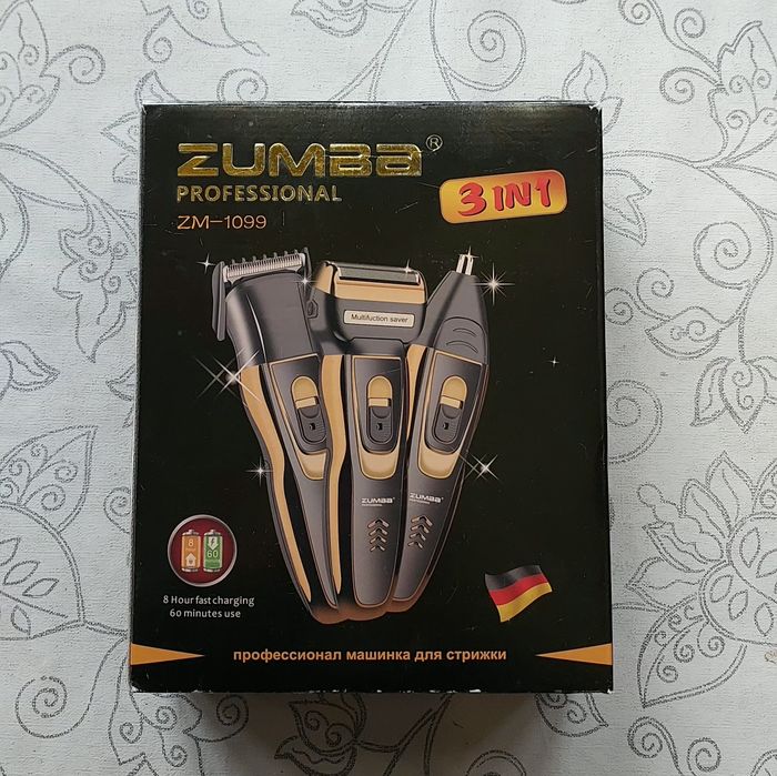 Zumba ZM‑1099 3‑в‑1 – универсальный триммер для волос, бороды и усов.