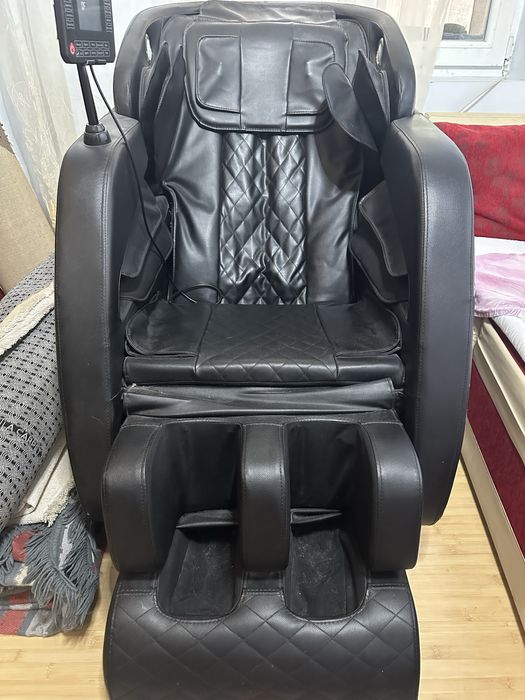 Fotoliu de masaj Royal Black , Lila Care , incalzire , bluetooth