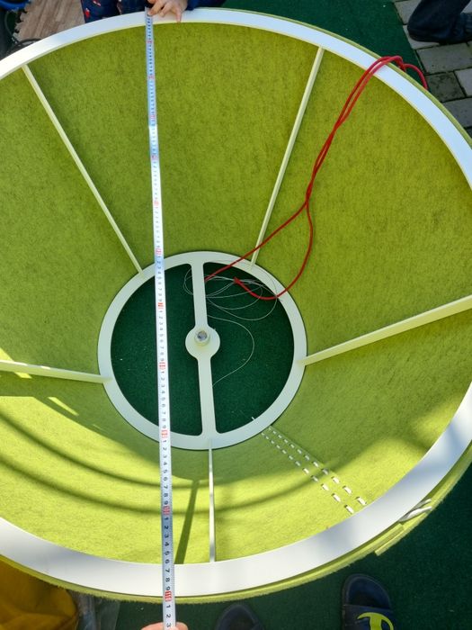 Lampadar  textila verde