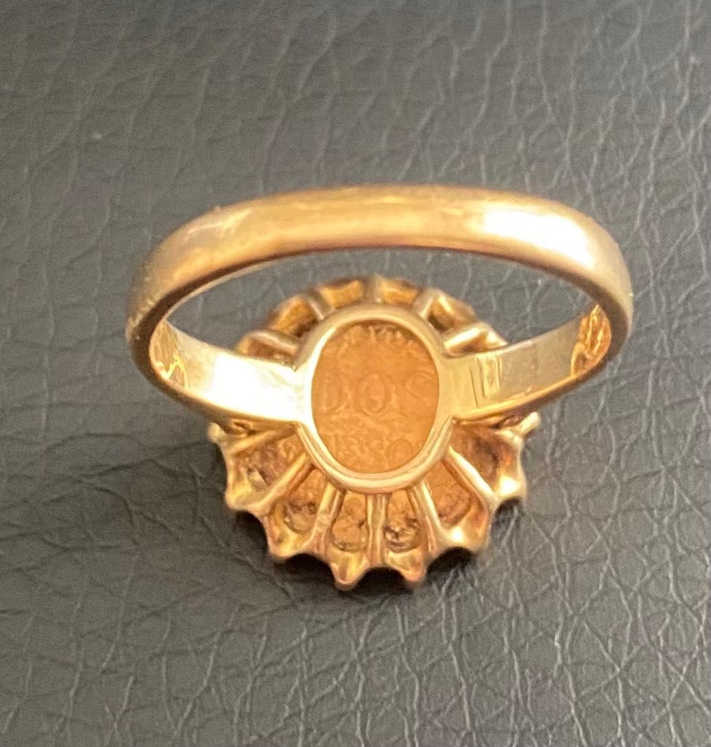 Inel da aur 18 k pentu femei