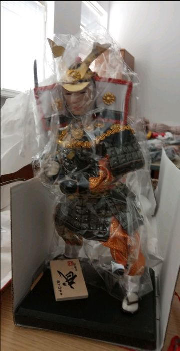Японска кукла гейша и самурай ръчна изработка/ Japan doll geisha and s