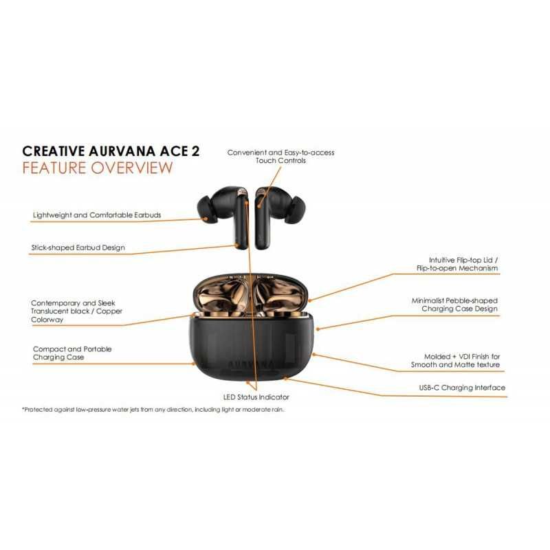 Creative Aurvana ACE 2, Слушалки,xMEMS, Bluetooth LE Audio, до 24 часа