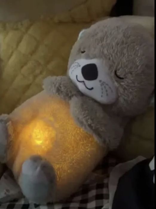 Мягкая игрушка Мишка дышащий со светом