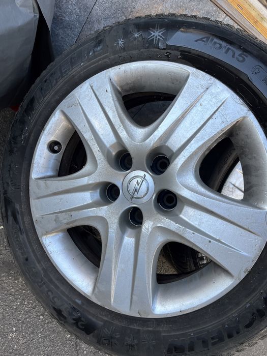 Vand jante otel Opel Insignia, 17”, cu cauciucuri de iarna Michelin