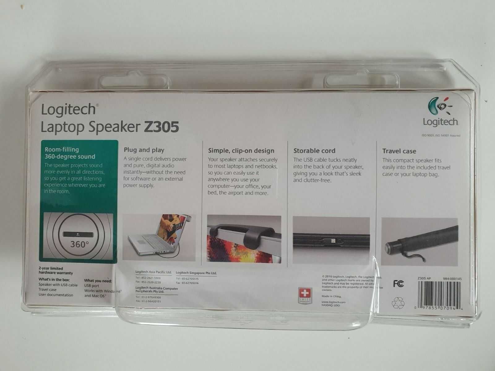 Boxa Soundbar LOGITECH 20W Sunet excelent Laptop, TV, player sigilata