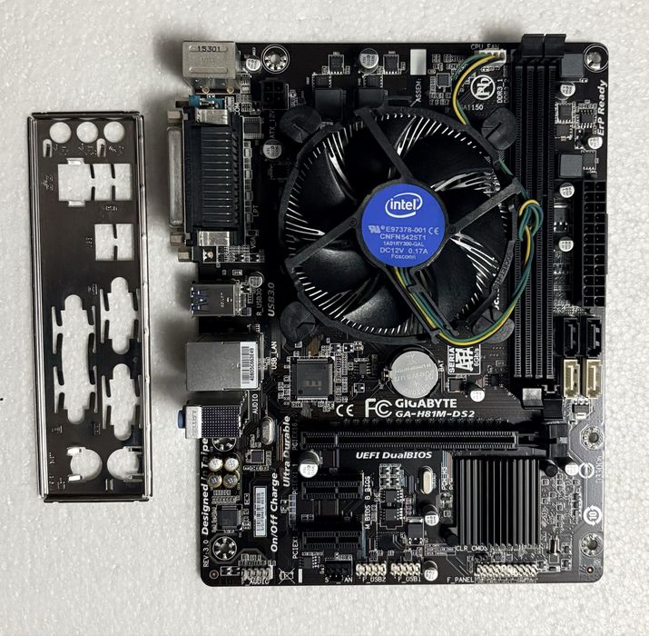 Kit placa de baza socket 1150 Gigayte GA-H81M-DS2+ Intel Core I5 4460