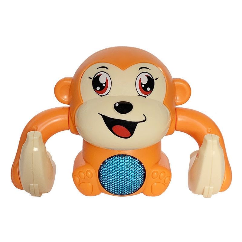 Бебешка играчка маймунка която свети пеее и се търкаля дистанционно
