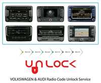 COD Pin Decodare ONLINE / Audi/ Skoda/ VW / Skoda / RNS/MFD/RCD/