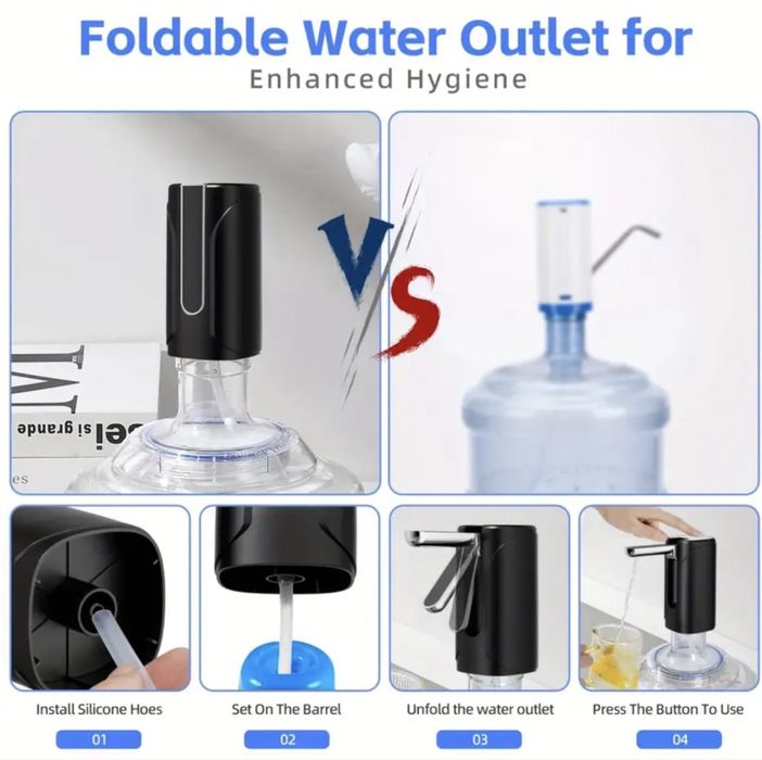 Pompa electrica pentru bidon de apa, dozator apa portabil