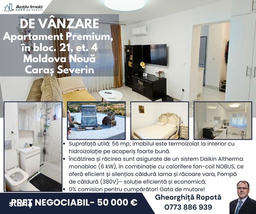 Moldova Noua - Apartament Premium 2 camere