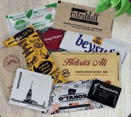 Брендированные влажные салфетки в индивидуальной упакове