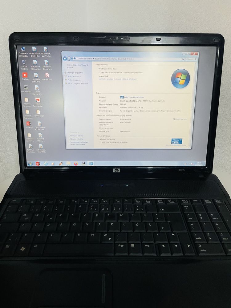 Laptop Hp , intel 2 duo ,