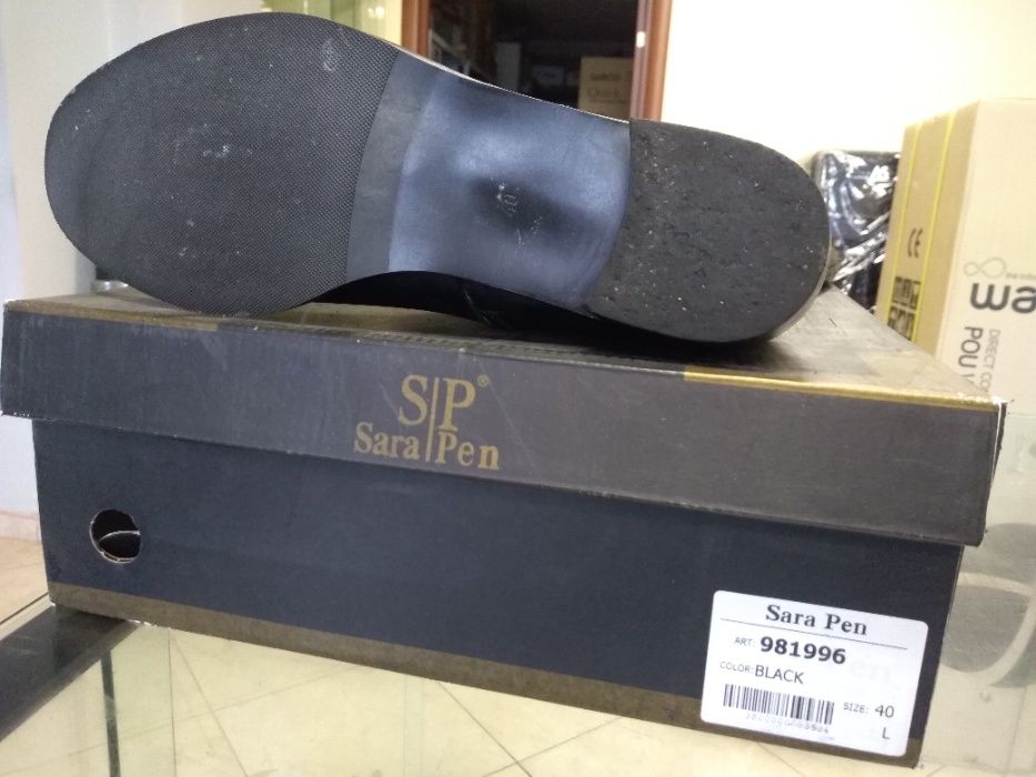 Зимни ботуши естествена кожа (размер 40, ток 4,5 см)