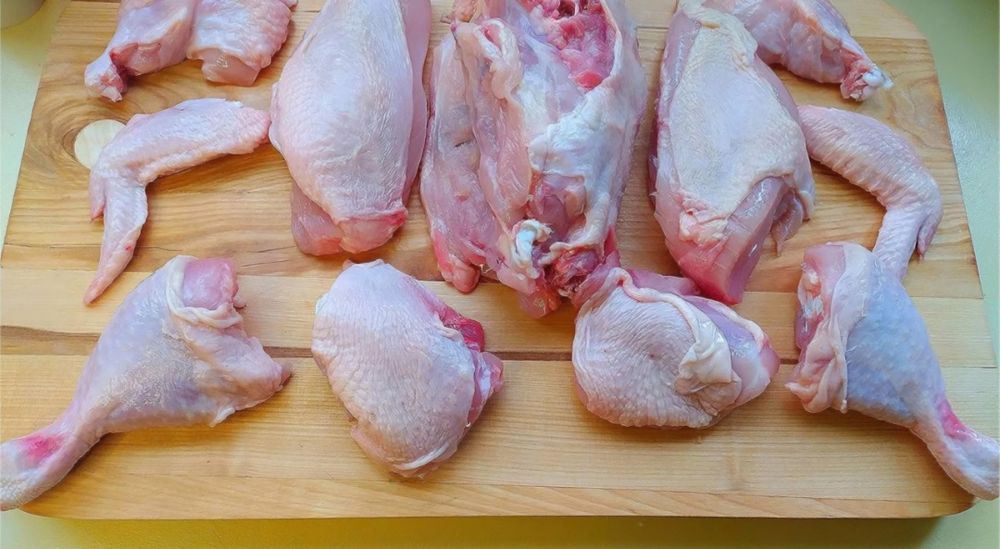 Курица в разборе