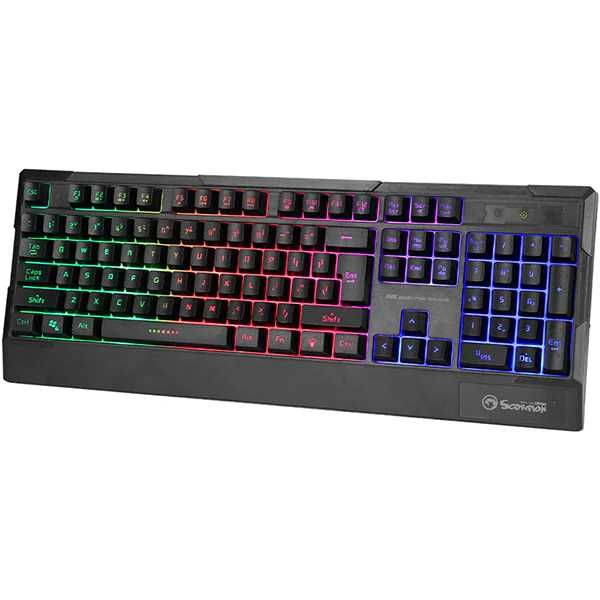 Tastatura gaming Marvo RGB rainbow iluminata LED Noua Sigilata