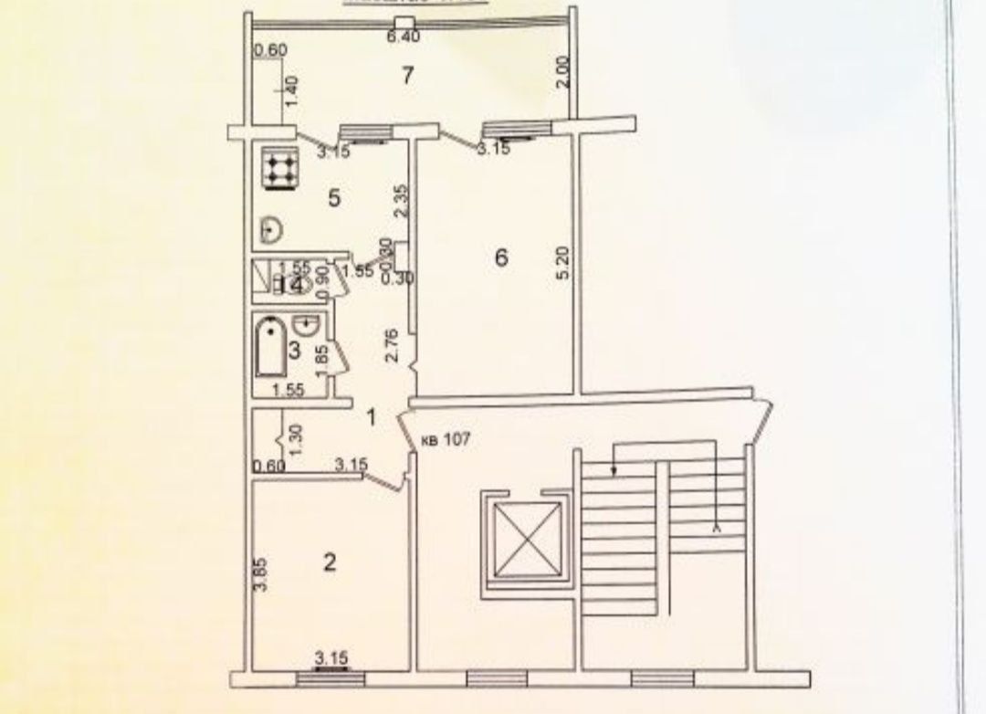 Ю 9. 72м2. 2х ком.