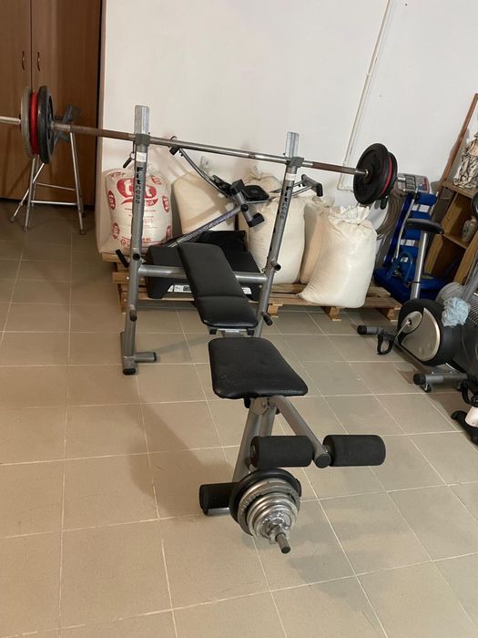 PACHET FITNESS COMPLET - banca haltere + aparat multifunctional