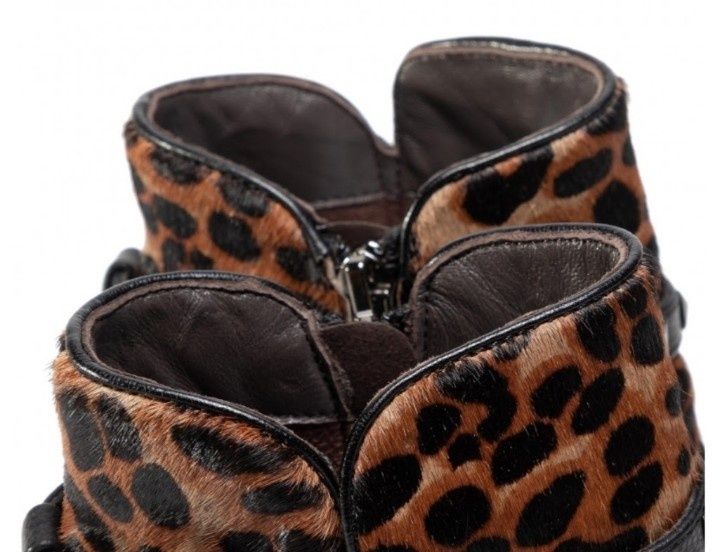 Botine animal print piele naturala, Alma en Pena/Spania