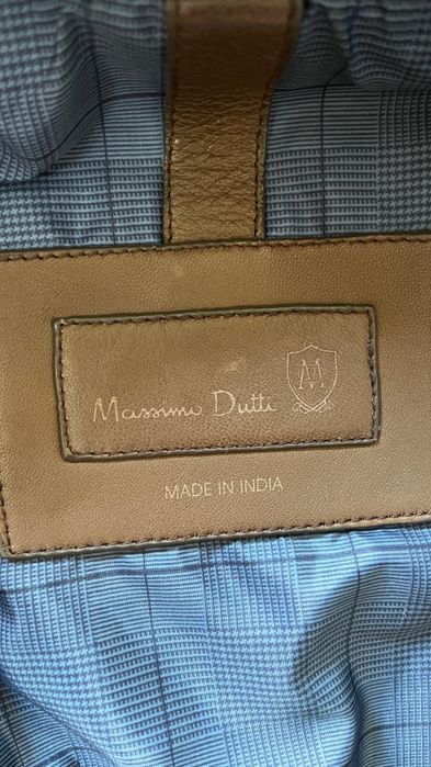 Кожаная куртка massimo dutti