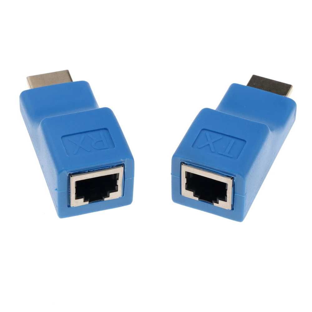 HDMI Extender/удължител с RJ45 порт/LAN кабел FullHD до 30м + Гаранция