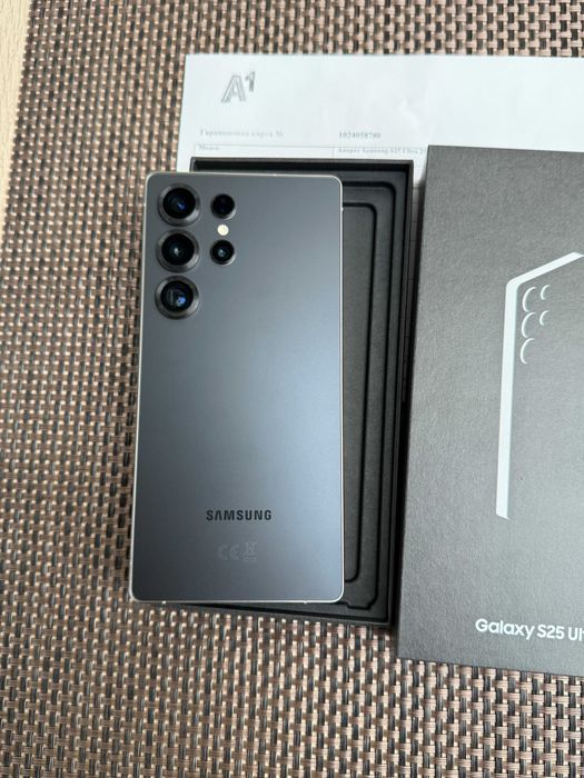 24м ГАРАНЦИЯ SAMSUNG S25 ULTRA Лизинг от 64лв/м Titanium Gray 12/256gb