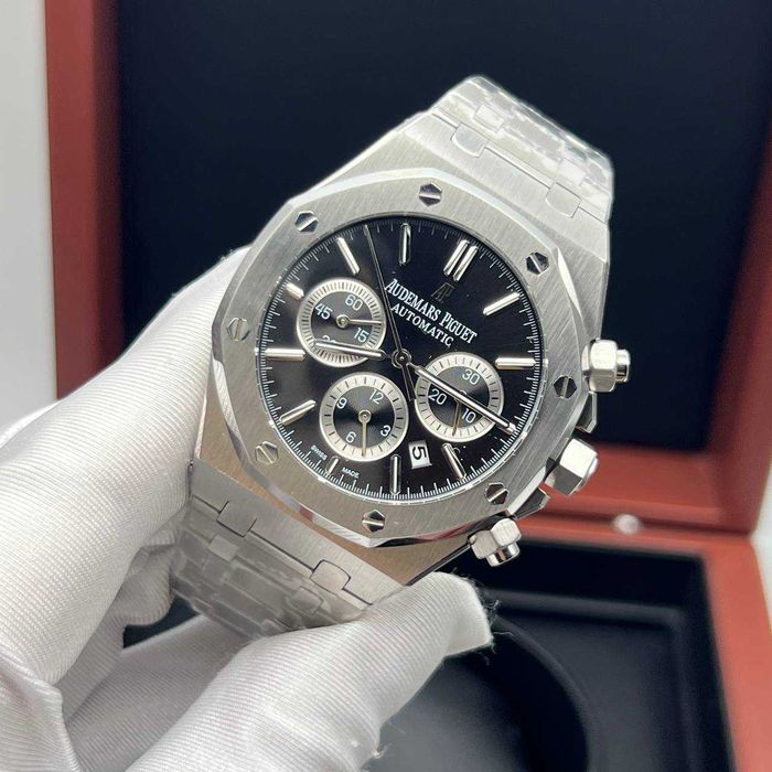 audemars piguet royal oak silver / blue-black